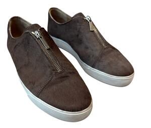 Lafayette 148 New York Bade Women's Shoes Size 9 Brown Cow Hair Round Toe Shoes